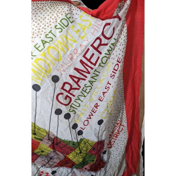 Madewell New York Map Printed Scarf/Shawl - Picture 4 of 16